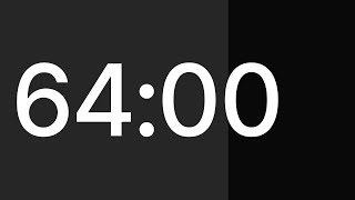 ⏱ 64 Minute Timer with Alarm | Temporizador 64 minutos | Cronômetro 64 minutos | 64분 타이머 | ６４分タイマー