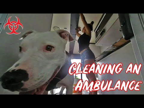 Cleaning the Ambulance Conversion, Blood and All! | My Daughter Gets It Done