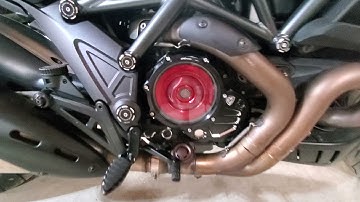 Clear clutch cover and new pressure plate on 2015 Ducati Diavel