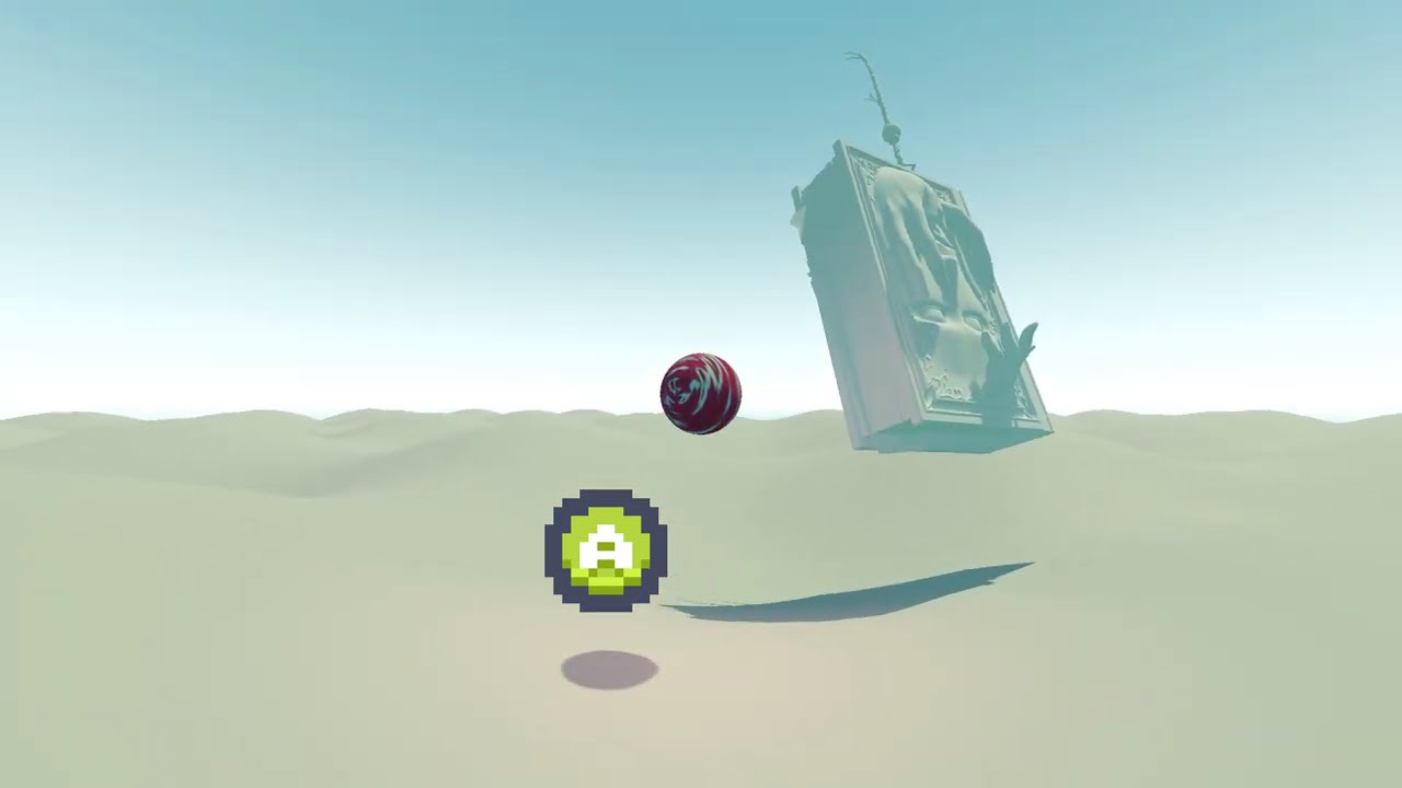 Coyote Jump and Jump Buffer Input in Godot Marble Game (Accentuated Buffer Size For Demonstration)