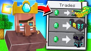 ماين كرافت بس القروي يعطينا قلاع اسطورية!😱 - Villagers Trade OP Structures