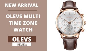 Olevs Multi Time Zone Watch - OLEVS WATCH REVIEW