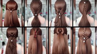 Simple Girl Hairstyles For Everyday | Ponytail Hairstyles | Easy & Pretty Hairstyle For Eid