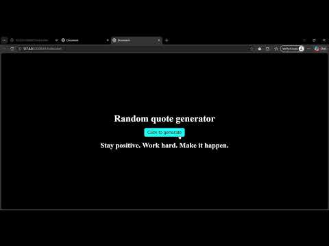 Beginner JavaScript Project 🚀 Random Quote Generator