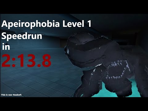 SPEED RUN LVL 8 APEIROPHOBIA (1:08) (ROBLOX) 