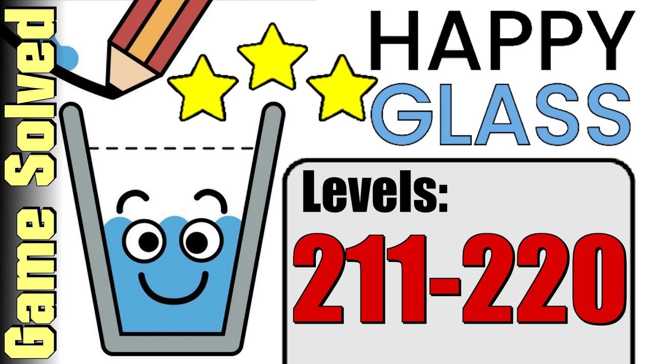 Happy Glass | All Levels 211-220 (Solution 3 Stars ★★★)