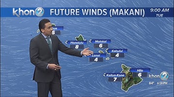 Light and variables replace the breezy trade winds