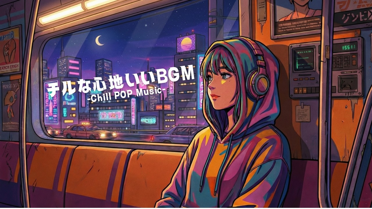 【夜のリラックスBGM】ゆったりした夜長の癒しLo-fi Chill POP | リラックス・勉強・集中・作業用BGM