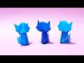 Easy 3D Origami Sitting Cat 🐱 | Cute Paper Animal Tutorial @origamioriart
