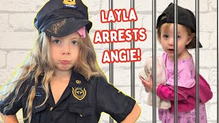 Police Officer Layla Gets Scared!!