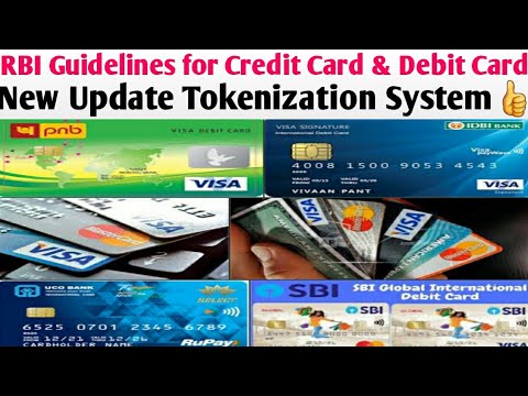 RBI Guidelines for Credit Card & Debit Card | New Update Tokenization ...