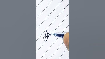writing a name "Shoaib" in cursive #shorts