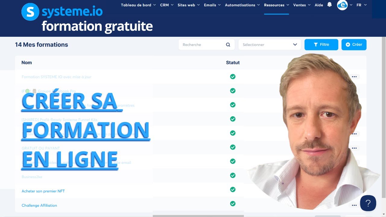 Créer une formation en ligne avec SYSTEME IO 😱 REGARDE BIEN LA ...