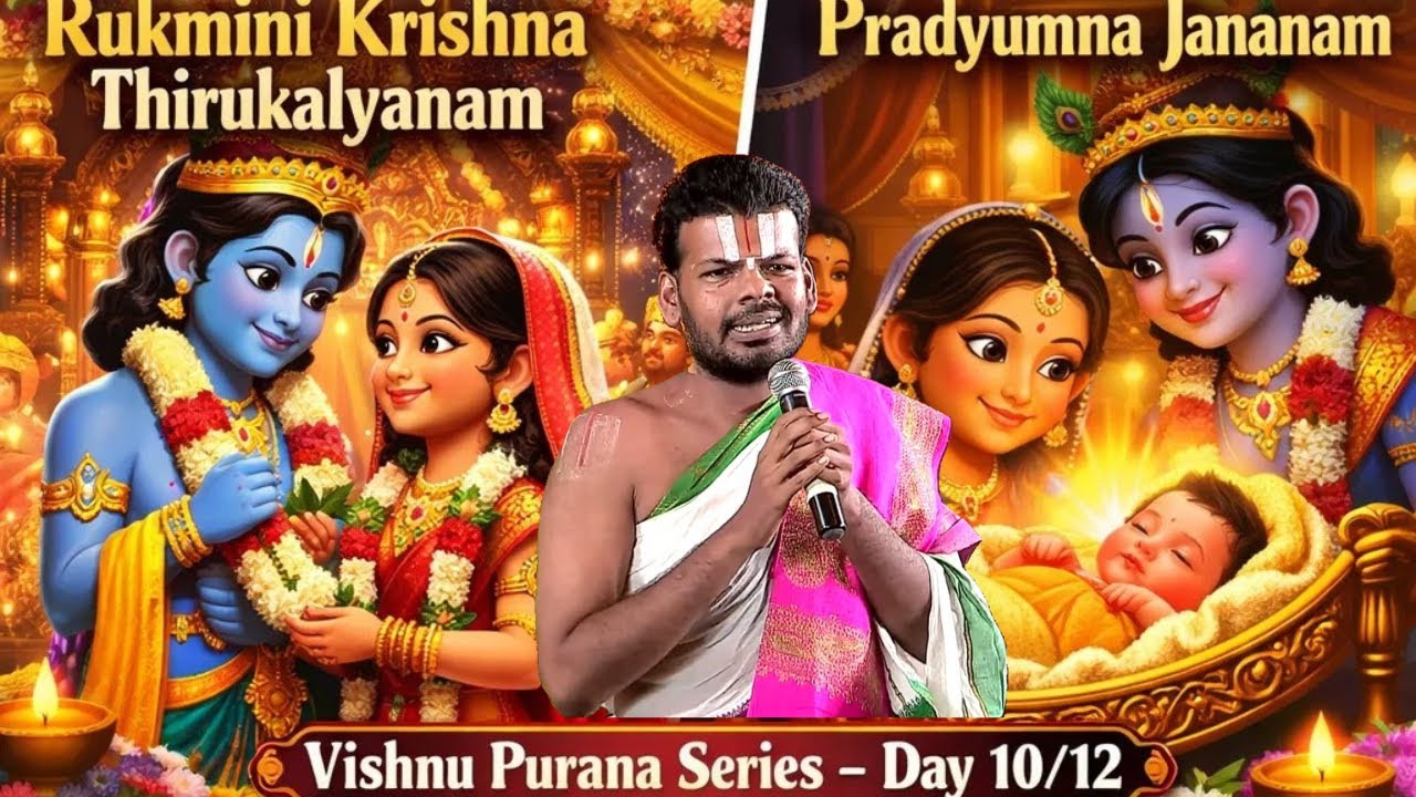 Sri VISHNU PURANAM (Switzerland) | Day 10/12 | RUKMINI Kalyanam, PRADYUMNA ANIRUDDHA | Dr Venkatesh