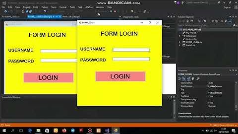 TUTORIAL 1 MEMBUAT LOGIN DAN MENU SEDERHANA MENGGUNAKAN VISUAL STUDIO 2017