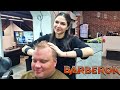 💈Lady Barber Lily Turns the Grooming into Pure ASMR Fun – Close Shave, Alko Drinks &amp; Head Wash 😍