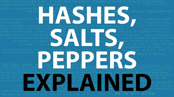 Password Hashing, Salts, Peppers | Explained!