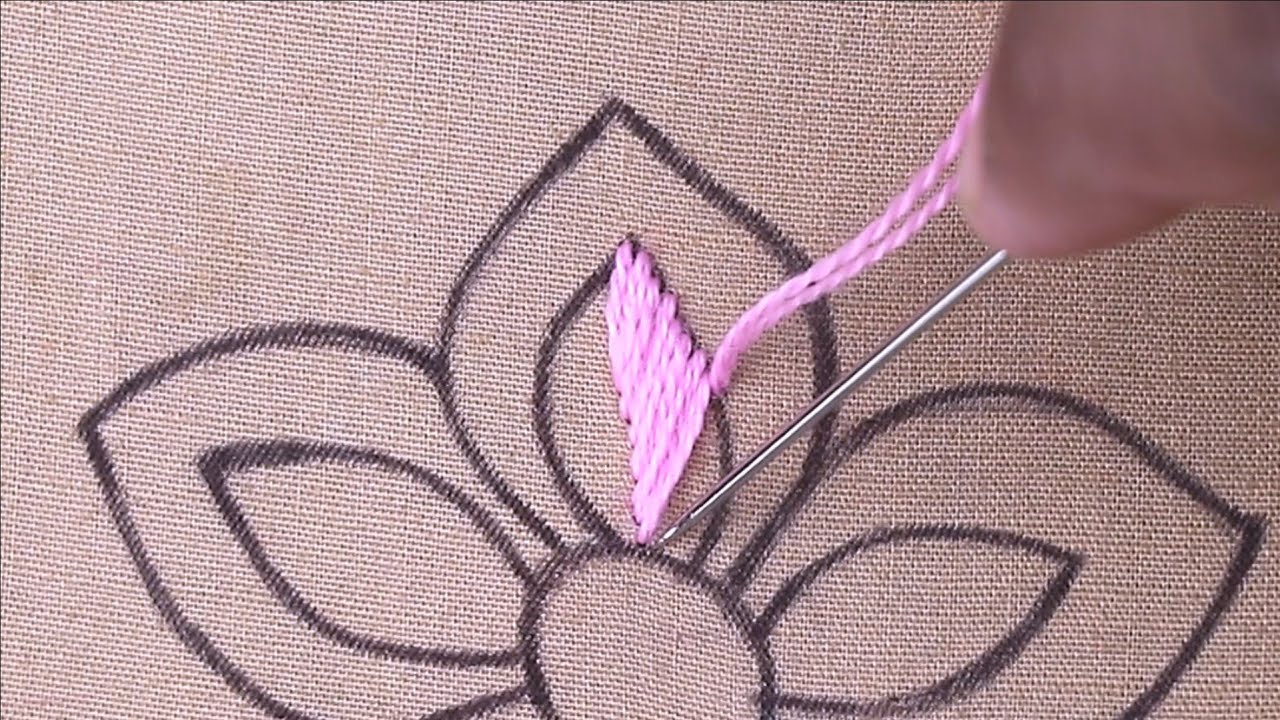 Hand Embroidery New Unique Flower Embroidery Design With Simple Easy