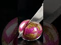 Knife Slices Glitter Paintball in Half