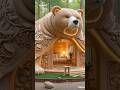 The viral bear 🐻 house construction 🏗️