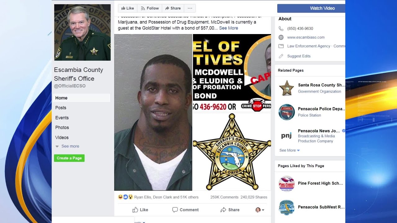 VIDEO: Escambia County sheriff responds to viral mugshot