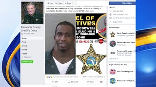 VIDEO: Escambia County sheriff responds to viral mugshot