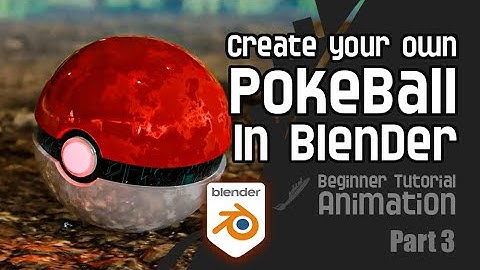 Animating the Pokeball | Blender beginner tutorial | ...Part 3