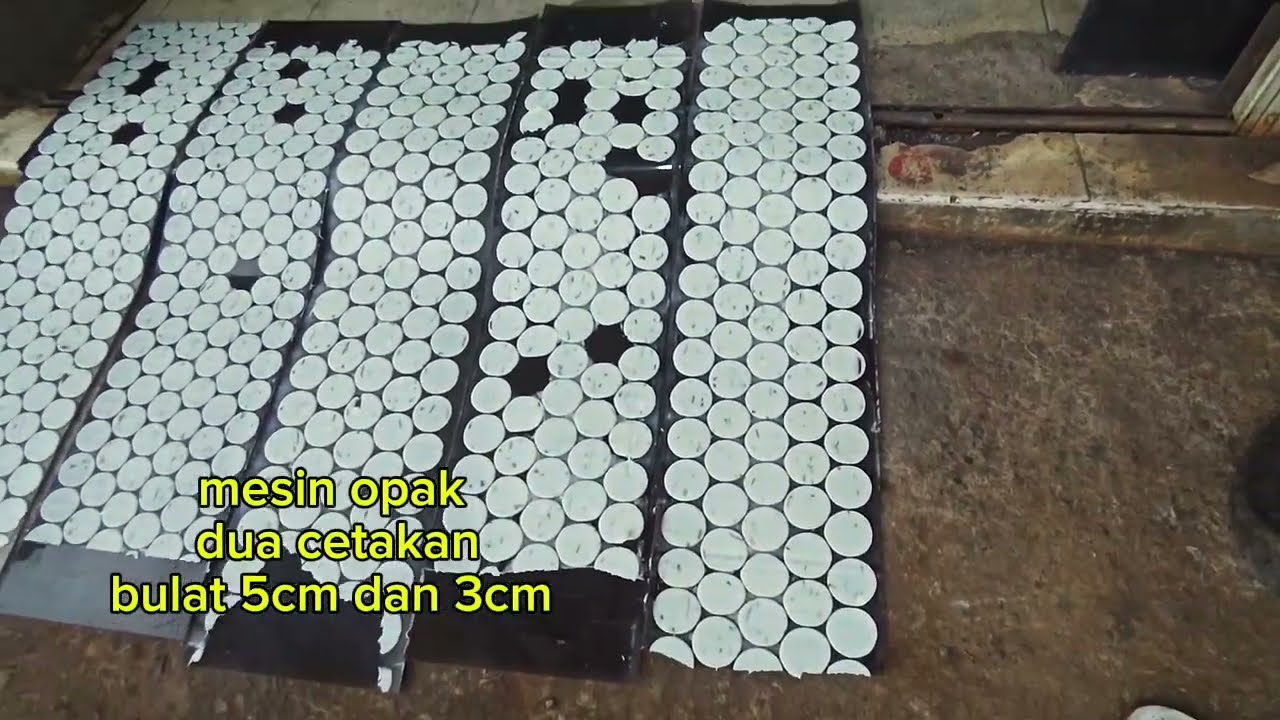 mesin opak dua cetakan bulat 5cm dan 3cm 081228241985