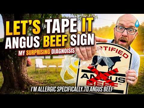 A Certified Angus Beef Sign # Let's Tape It