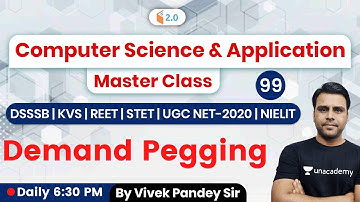6:30 PM - REET, DSSSB, KVS, STET, UGC NET, NIELIT Exams | CS by Vivek Pandey | Demand Pegging