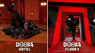 DOORS Hotel VS DOORS Floor 2 - Seek Chase (Roblox Comparison)