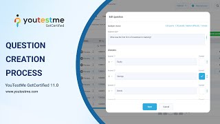 YouTestMe GetCertified 11.0 - Question Creation Process