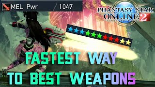 How to get the best early-midgame weapons right away in Phantasy star online 2. Pso2