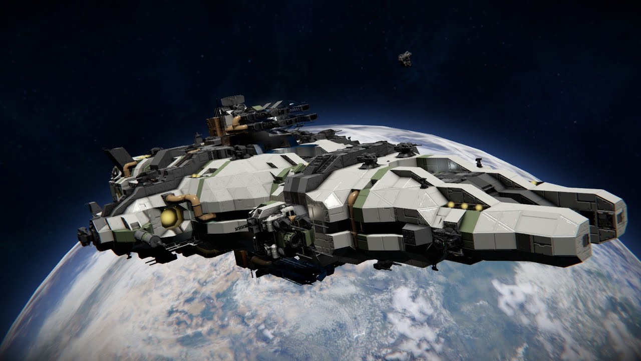 [COA] Nanyari Class Cruiser - Space Engineers Ship Review - YouTube