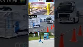 🔥 Automatic Emergency Braking Test – FAW vs Volvo vs MAN 😱 من ينجو؟!