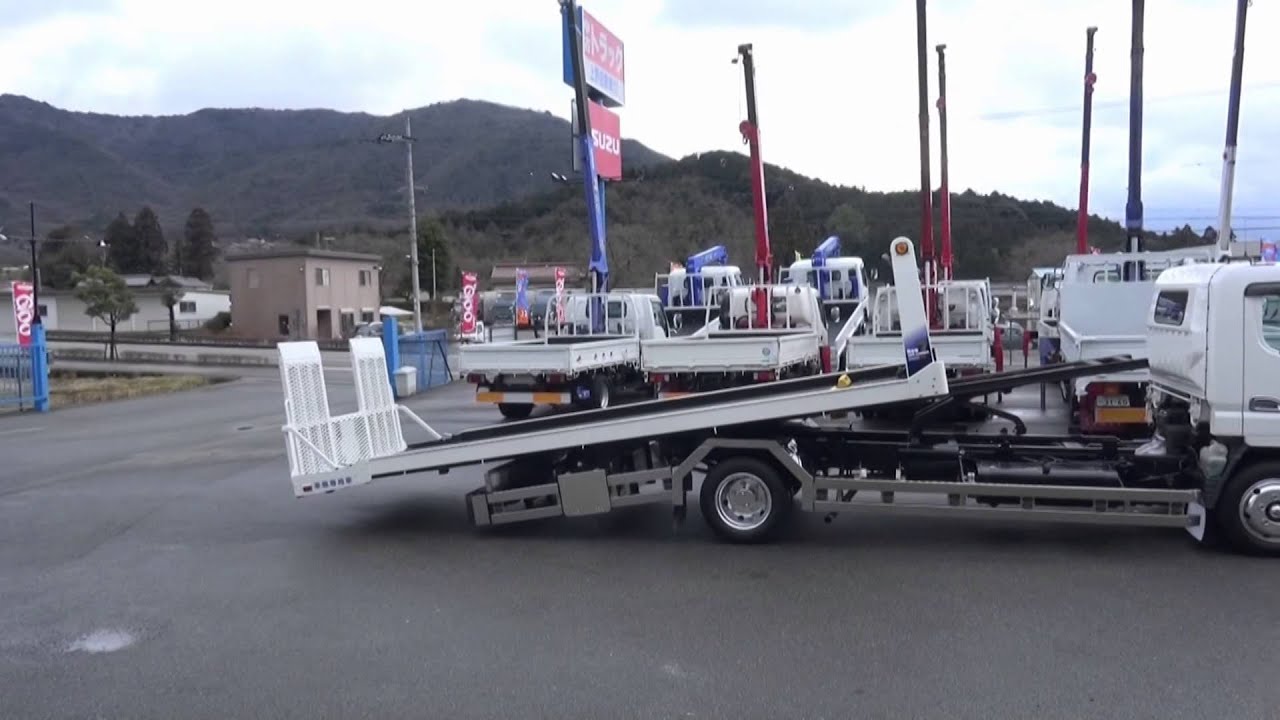 中古トラック  キャンター 古河ユニック ユニックキャリアNEO7 作動テスト