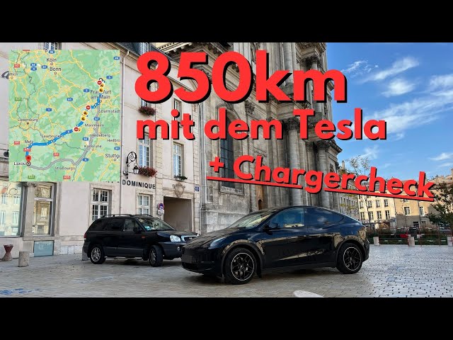 Tesla Model Y Langstrecke Frankreich 