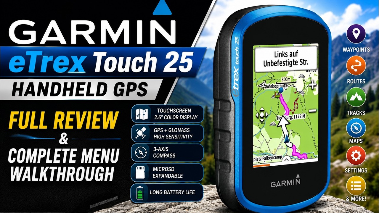 Garmin eTrex Touch 25 Handheld GPS | Full Review, Features