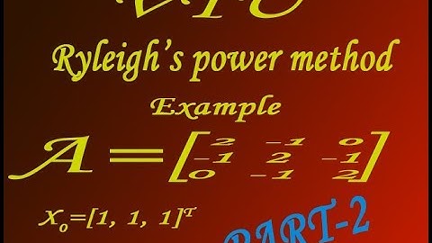 VTU Engineering Maths 1 Rayleigh