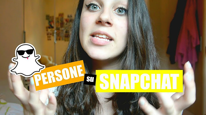 TIPI DI PERSONE SU SNAPCHAT | Catarina Sousa