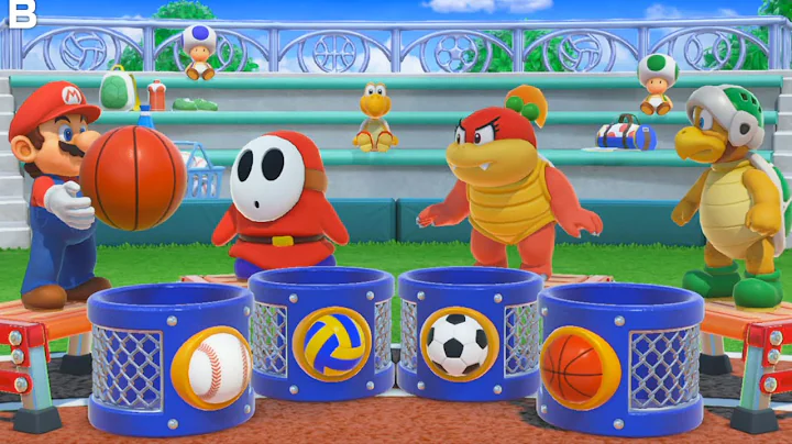 Super Mario Party - Minigames - Shy Guy Vs Pom Pom Vs Hammer Bros Vs Mario #Marioparty9Mod