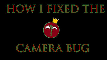 How The Camera Bug Was Fixed For Me (Total War Rome II)