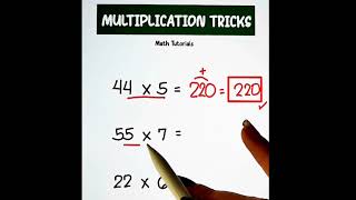Easiest trick about multiplication/Amazing math trick.