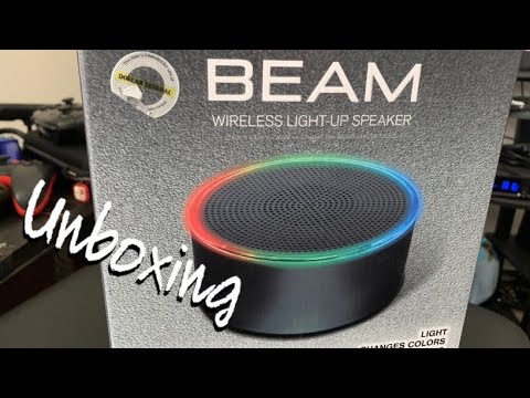 beam wireless light up speaker
