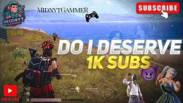 BGMI : Do I Really Deserve 1K Subscribers? || SUBSCRIBE MY CHANNEL || BGMI GAME PLAY 🥰 #bgmi #pubg