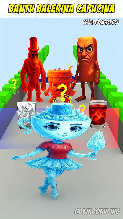 Ayo Bantu Balerina Capucina Memilih Gelas Api Atau Ice?!! 😱‼️#shorts #minecraft #game