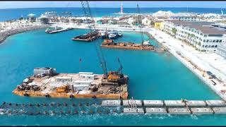 Bahamas Marine breakwater construction at Ocean Cay put to Wet Brain by Cooch Nashville