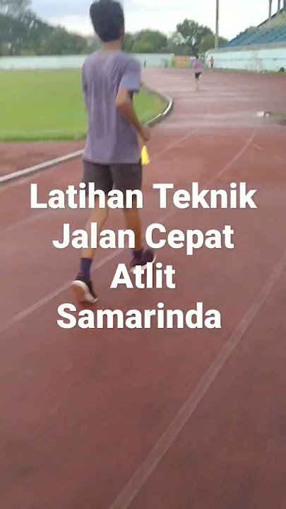 Latihan teknik jalan cepat atlit Samarinda