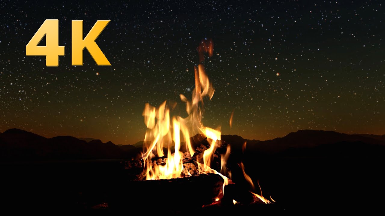 2 Hours sound of Sea Waves & Fire for Stress Relief.