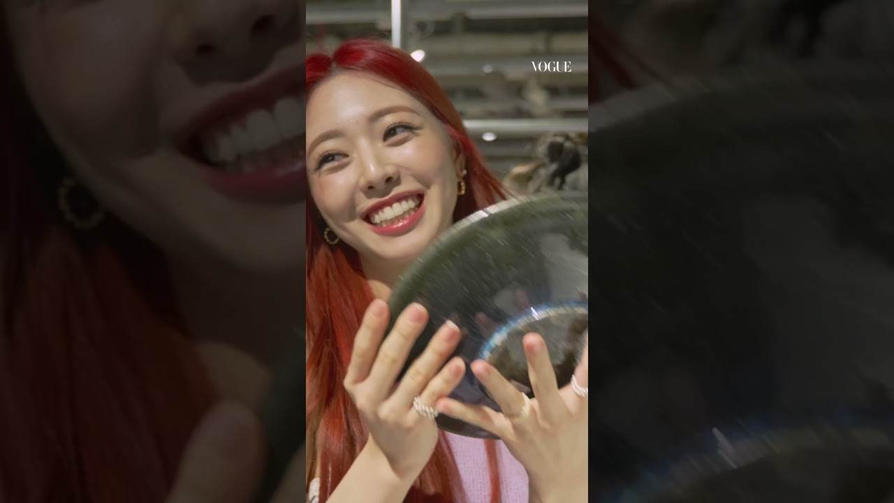 ITZY ユナがおもてなし用のプレートを購入！ #shppingwith 